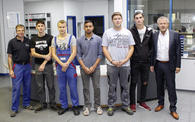 Fünf neue Auszubildende bei der Blechtechnik Schwäbisch Hall GmbH