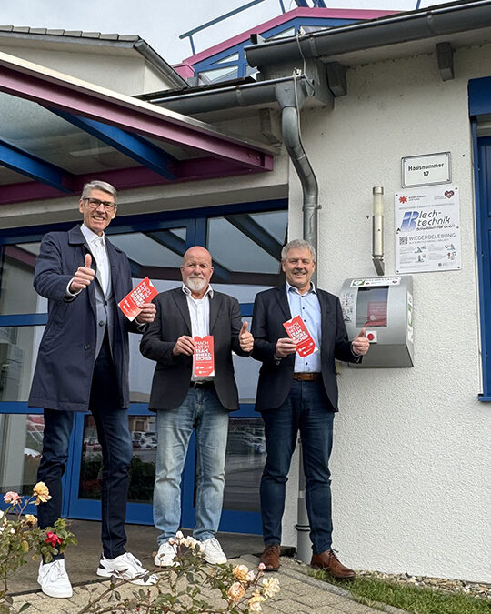 Projekt „Herzsicherer Landkreis“ der Björn Steiger Stiftung im Kampf gegen den Herztod